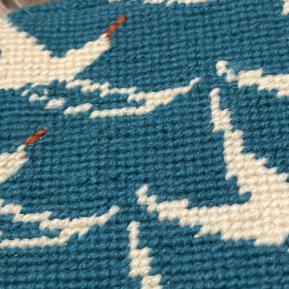 Like New Lands End Nook/Kindle Fire Holder-6.5x9.5-Snap Closure-Teal/White - Picture 6 of 9